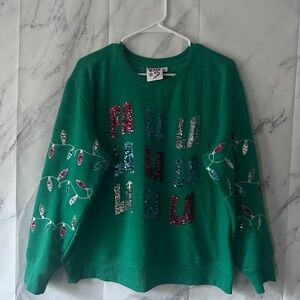 FA LA LA LA LA CHRISTMAS SWEATER WOMENS LARGE - EXCELLENT CONDITION